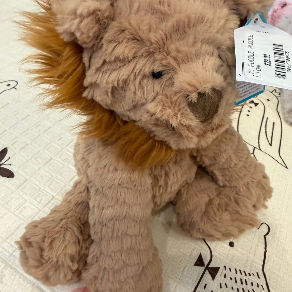 Jellycat Tan and Brown Stuffed Lion